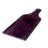 Funky Pink Fire Flower Abstract Snijplank (Hoek)