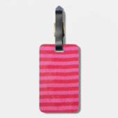 Funky Pink Flamigo Paisley Pattern Bagagelabel (Achterkant verticaal)