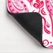 Funky Pink Flamigo Paisley Pattern Muismat (Hoek)