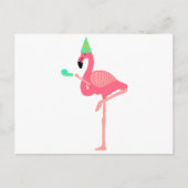 Funky Pink Flamingo Dragen Party Pet Uitnodiging Briefkaart (Voorkant)