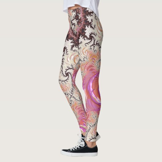 Funky Pink Fractal Leggings (Links)