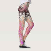 Funky Pink Fractal Leggings (Rechts)