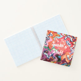 Funky Pink Pastels Abstract Dagboek Notitieboek
