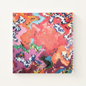 Funky Pink Pastels Abstract Dagboek Notitieboek (Achterkant)