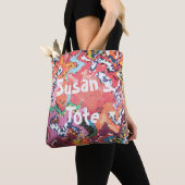Funky Pink Pastels Abstract Tote Bag (Dichtbij)