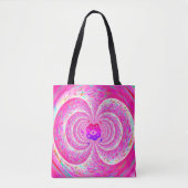 Funky Pink Spiral Tote Bag (Voorkant)