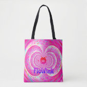 Funky Pink Spiral Tote Bag (Voorkant)