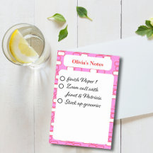 Funky Pink To Do List