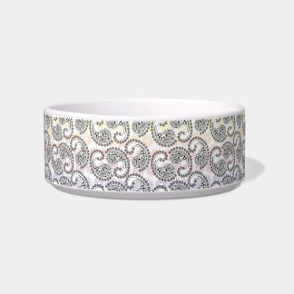Funky Pinwheels Paisley Design Voerbakje