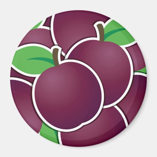 Funky plum magneet (Voorkant)