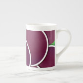 Funky plum porselein kop (Rechts)