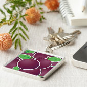 Funky plum sleutelhanger (Zijkant)