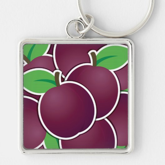 Funky plum sleutelhanger (Voorkant)