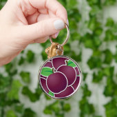 Funky plum sleutelhanger (Hand)