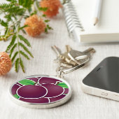Funky plum sleutelhanger (Zijkant)