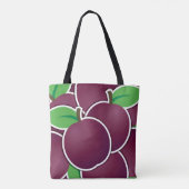Funky plum tote bag (Achterkant)