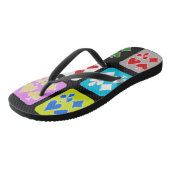 Funky Poker Player Stylized Cards Teenslippers (Schuin)