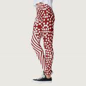 Funky Polka Dot Lines Bold Leggings (Links)