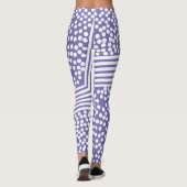 Funky Polka Dot Lines Bold Leggings (Achterkant)
