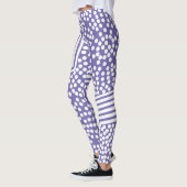 Funky Polka Dot Lines Bold Leggings (Links)