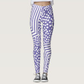Funky Polka Dot Lines Bold Leggings (Voorkant)