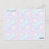 Funky Polka Dot Lizard Pattern Animal Design Briefkaart (Achterkant)