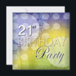 Funky Polka Dots 21st Birthday Party Kaart<br><div class="desc">Een funky moderne vormgeving van een grijze achtergrond in heldere kleuren en polka stippen maakt van je 21e verjaardag Uitnodiging tot een echt stijlvolle en speciale uitnodiging. Pas uw gegevens aan.Het jaar van uw verjaardag kan in uw jaar van viering worden veranderd.Zorg enkel ervoor om zowel de tekstaantallen te veranderen...</div>