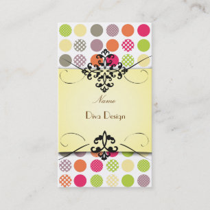Funky Polka dots BusinessCard Visitekaartje