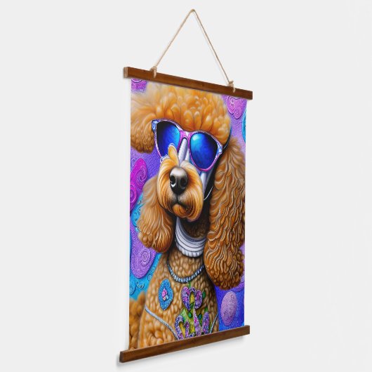Funky Poodle Hangend Wandkleed (Gebogen)
