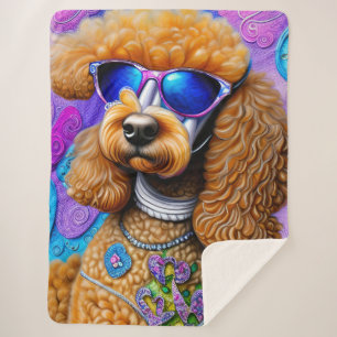Funky Poodle Sherpa Deken