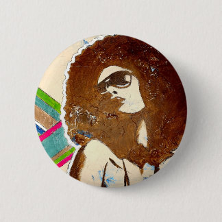 Funky, pop-art accessoire knop. ronde button 5,7 cm