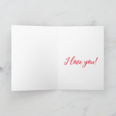 Funky pop stijl Valentijnskaart Kaart (Binnen)