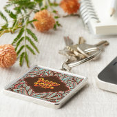 Funky positieve vibes sleutelhanger (Zijkant)