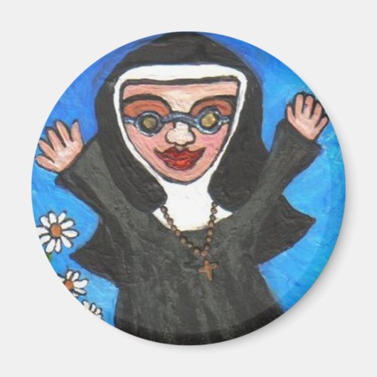 Funky Preachin' Nun - magneet (Voorkant)