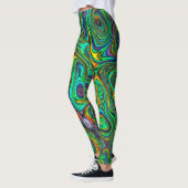 Funky Psychedelic Colorful Abstracte Leggings (Links)