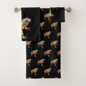 Funky Psychedelic Frog Bad Handdoek (Insitu)