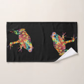 Funky Psychedelic Frog Bad Handdoek (Handdoek)