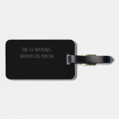 Funky Psychedelic Guitar Pop Art Music Instrument Bagagelabel (Achterkant horizontaal)