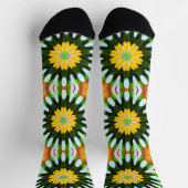 Funky Psychedelic Mandala Colorful Socks Sokken (Top)