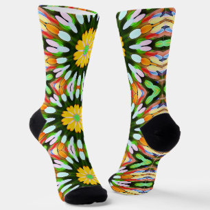 Funky Psychedelic Mandala Colorful Socks Sokken
