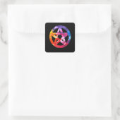 Funky Psychedelic Pentacle Sticker (Tas)