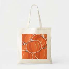 Funky pumpkin tote bag