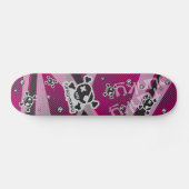 Funky-Punky Black Skateboard (Horizontaal)