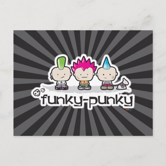 Funky-Punky Briefkaart (Voorkant)