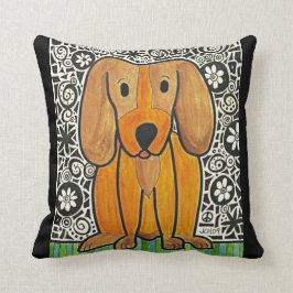 Funky Puppy Art Pillow Kussen
