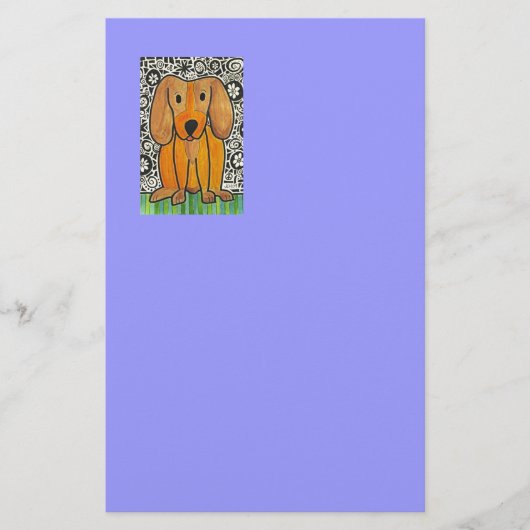Funky Puppy Briefpapier (Voorkant)