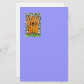 Funky Puppy Briefpapier (Voorkant / Achterkant)