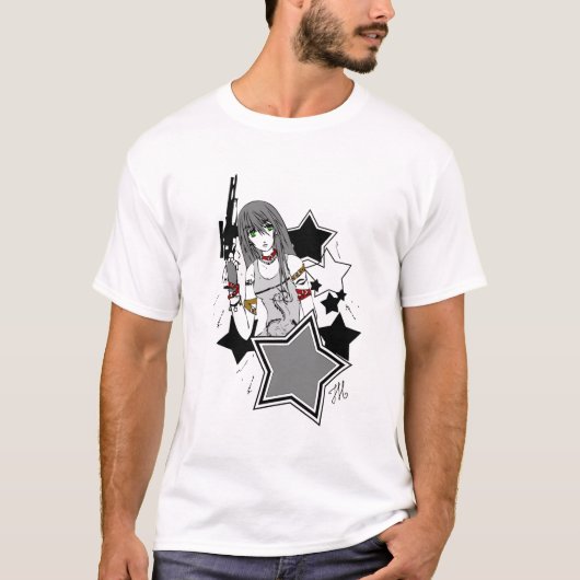 Funky Rabbit Grays w signatuur T-shirt (Voorkant)