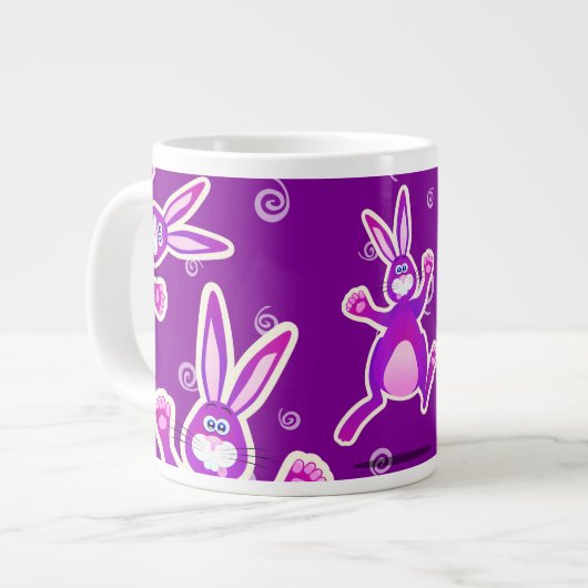 Funky rabbit, jumbo mok (Links)