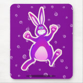 Funky rabbit, mousepad muismat (Voorkant)